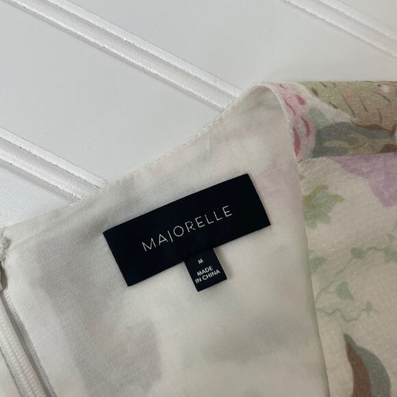 Majorelle Rosebud Multicolor Floral Belted Long Sleeve Faux Wrap  Romper Size M - Picture 10 of 11